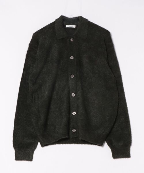 Chikashitsu +（チカシツプラス）の「【Chikashitsu +】hairy button cardigan / 【チカシツプラス】ヘアリーボタンカーディガン <着用動画あり>（カーディガン/ボレロ・メンズ・ブラック/アイボリー/ネイビー/ベージュ/カーキ・ONE SIZE）」の13枚目の写真