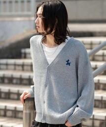 WEGO/ワンポイントニットカーディガン