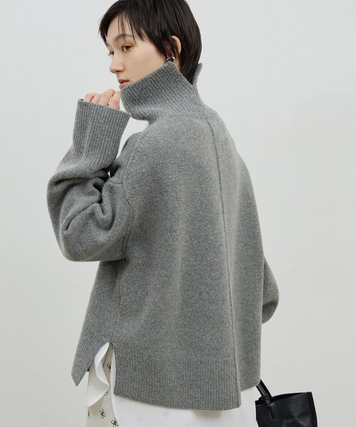 GALLARDAGALANTE（ガリャルダガランテ）の「【手洗い可】ウールタートルプルオーバー（ニット/セーター・レディース・グレー/サックスブルー/ベージュ・FREE）」の12枚目の写真