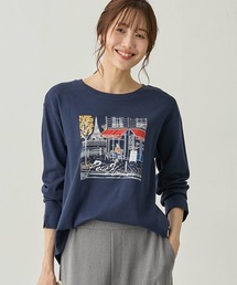 Petit Honfleur | パリプリントロンT【イワイリナコラボ・綿100%】(Tシャツ/カットソー)