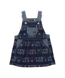 DOUBLE_B（ダブルビー）の「ジャカードデニムジャンパースカート（ジャンパースカート）」