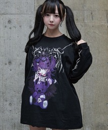 TRAVAS TOKYO（トラバス トウキョウ）の「『TRAVAS TOKYO/トラバス トーキョー』てぃらコラボイラストプリントL/S Tee 天使ver./悪魔ver.（Tシャツ/カットソー）」