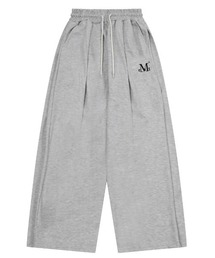 MUCENT | A'GEM/9 × .kom 『MUCENT/ムーセント』 SIGNATURE FOUR PINTUCK WIDE SWEAT PANTS/4ピンタックワイドスウェットパンツ(スウェットパンツ)