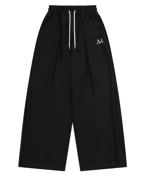 MUCENT(ムセント)の「A'GEM/9 × .kom 『MUCENT/ムーセント』 SIGNATURE FOUR PINTUCK WIDE SWEAT PANTS/4ピンタックワイドスウェットパンツ(スウェットパンツ・レディース・グレー/ブラック・FREE)」の8枚目の写真