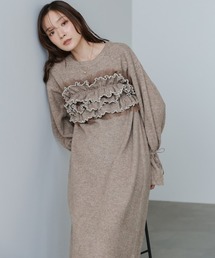 Bab | 【選べるサイズ展開】ビスチェセットニットワンピース(ワンピース)