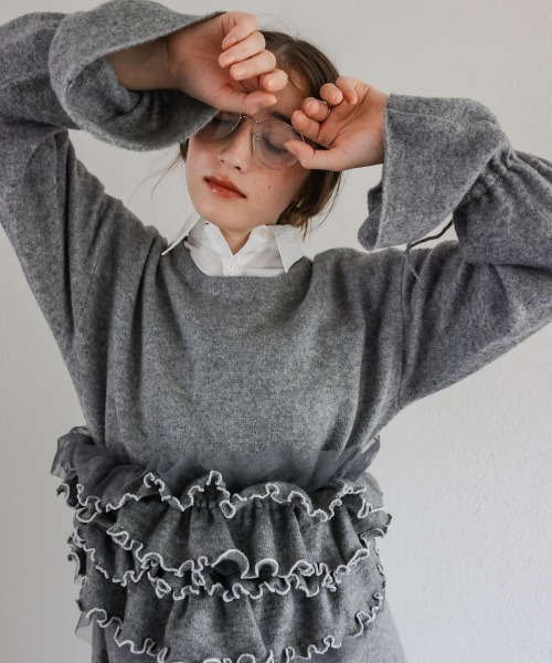 Bab(バブ)の「【選べるサイズ展開】ビスチェセットニットワンピース(ワンピース・レディース・チャコールグレー/ベージュ/モカ・S/M/L)」の21枚目の写真