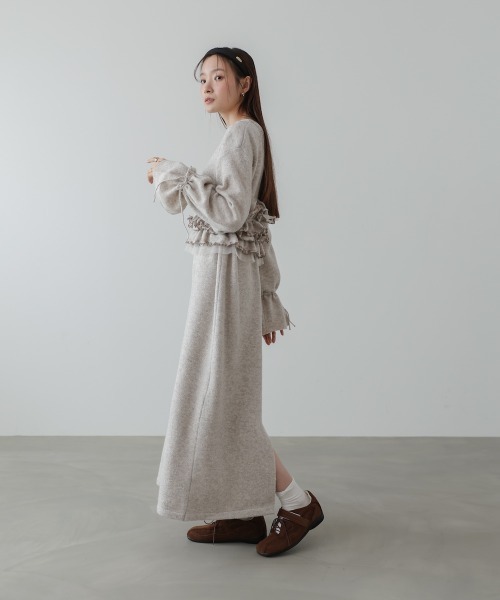 Bab(バブ)の「【選べるサイズ展開】ビスチェセットニットワンピース(ワンピース・レディース・チャコールグレー/ベージュ/モカ・S/M/L)」の4枚目の写真