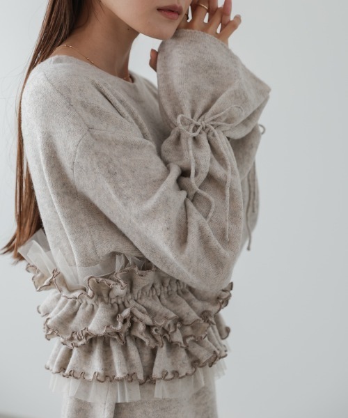 Bab(バブ)の「【選べるサイズ展開】ビスチェセットニットワンピース(ワンピース・レディース・チャコールグレー/ベージュ/モカ・S/M/L)」の5枚目の写真