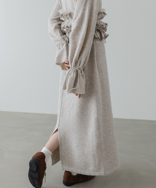 Bab(バブ)の「【選べるサイズ展開】ビスチェセットニットワンピース(ワンピース・レディース・チャコールグレー/ベージュ/モカ・S/M/L)」の7枚目の写真