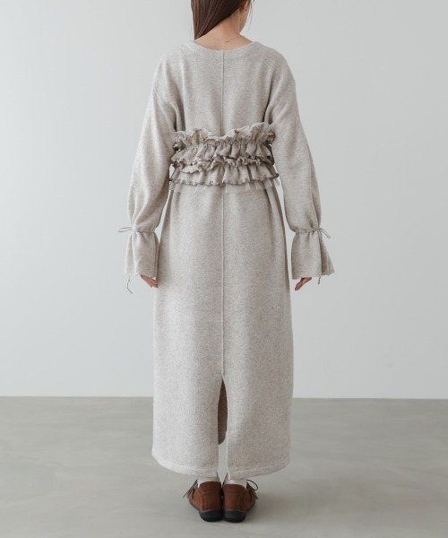 Bab(バブ)の「【選べるサイズ展開】ビスチェセットニットワンピース(ワンピース・レディース・チャコールグレー/ベージュ/モカ・S/M/L)」の14枚目の写真