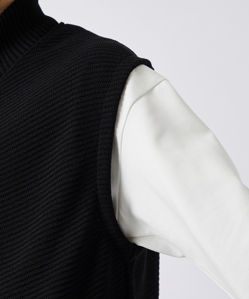 CITY TOKYO（シティトウキョウ）の「【CITY TOKYO/シティートーキョー】バイアスドライバーズベスト（ベスト・メンズ・ブラック/ライトグレー・1/2）」の9枚目の写真