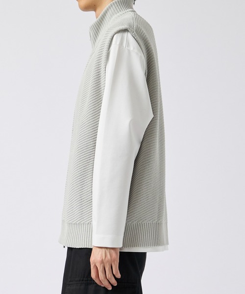 CITY TOKYO（シティトウキョウ）の「【CITY TOKYO/シティートーキョー】バイアスドライバーズベスト（ベスト・メンズ・ブラック/ライトグレー・1/2）」の16枚目の写真