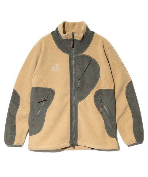 go slow caravan(ゴースローキャラバン)の「マイクロフリース×コーデュロイ スタンドJKT(ブルゾン・メンズ・ネイビー/ベージュ・X-LARGE/LARGE/MEDIUM)」の10枚目の写真