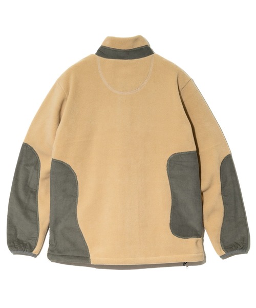 go slow caravan(ゴースローキャラバン)の「マイクロフリース×コーデュロイ スタンドJKT(ブルゾン・メンズ・ネイビー/ベージュ・X-LARGE/LARGE/MEDIUM)」の11枚目の写真