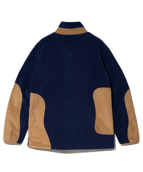 セール】マイクロフリース×コーデュロイ スタンドJKT（ブルゾン）｜go