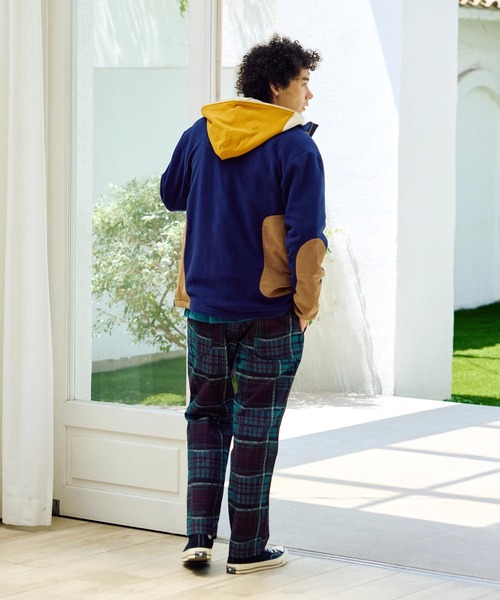 go slow caravan(ゴースローキャラバン)の「マイクロフリース×コーデュロイ スタンドJKT(ブルゾン・メンズ・ネイビー/ベージュ・X-LARGE/LARGE/MEDIUM)」の17枚目の写真
