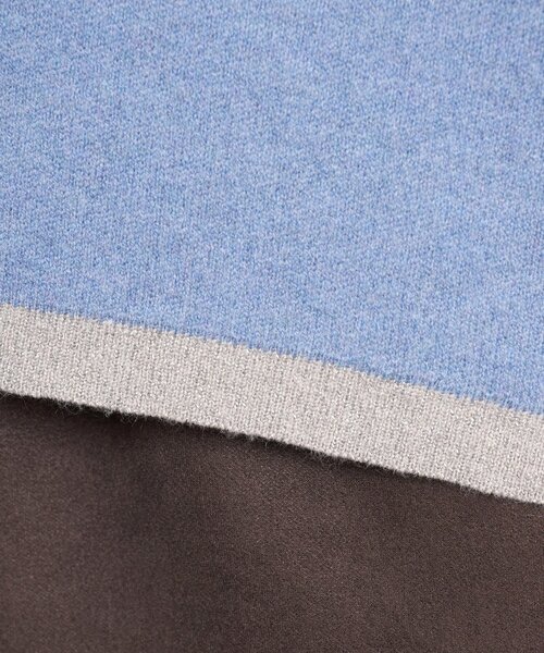 Jena espace merveilleux（ジェナ　エスパスメルヴェイユ）の「ラメラインVニット（ニット/セーター・レディース・ブルー/ベージュ/ネイビー・FREE）」の13枚目の写真