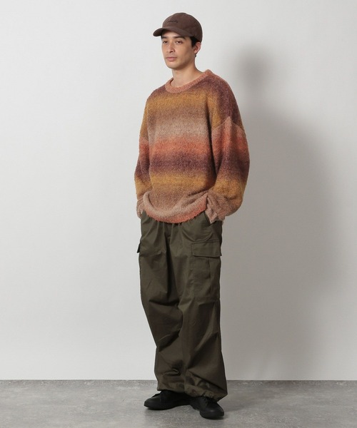 LAKOLE(ラコレ)の「スペースダイニットプルオーバー / 608735(ニット/セーター・メンズ・ブラック/ブルー/オレンジ・MEDIUM/LARGE)」の7枚目の写真