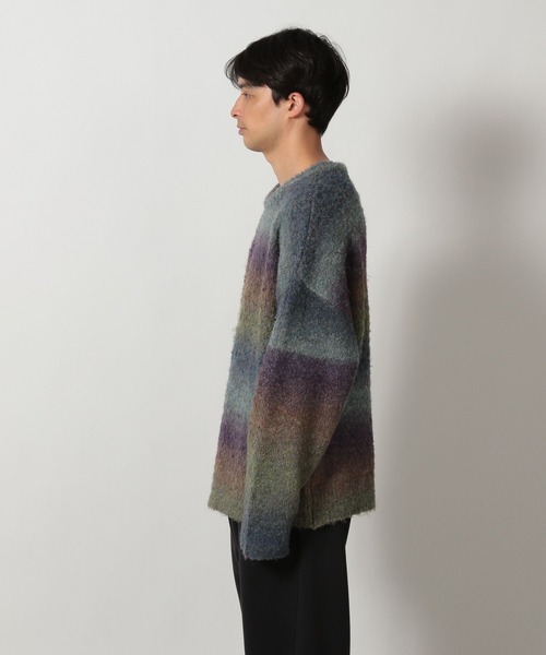 LAKOLE(ラコレ)の「スペースダイニットプルオーバー / 608735(ニット/セーター・メンズ・ブラック/ブルー/オレンジ・MEDIUM/LARGE)」の9枚目の写真
