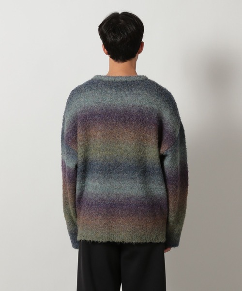 LAKOLE(ラコレ)の「スペースダイニットプルオーバー / 608735(ニット/セーター・メンズ・ブラック/ブルー/オレンジ・MEDIUM/LARGE)」の10枚目の写真