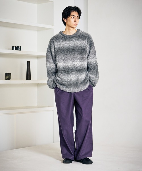 LAKOLE(ラコレ)の「スペースダイニットプルオーバー / 608735(ニット/セーター・メンズ・ブラック/ブルー/オレンジ・MEDIUM/LARGE)」の18枚目の写真