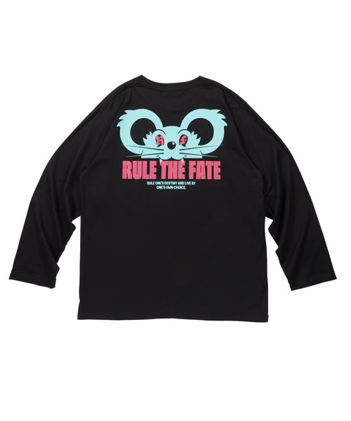 RULE THE FATE(ルールザフェイト)の「RTF MOUSE LONG SLEEVE TEE/マウスロングスリーブTシャツ(Tシャツ/カットソー・メンズ・ブラック/ベージュ・2/1/0)」の4枚目の写真