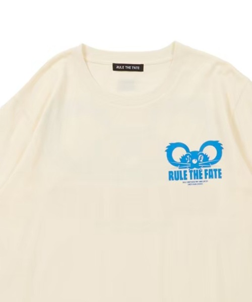 RULE THE FATE(ルールザフェイト)の「RTF MOUSE LONG SLEEVE TEE/マウスロングスリーブTシャツ(Tシャツ/カットソー・メンズ・ブラック/ベージュ・2/1/0)」の5枚目の写真