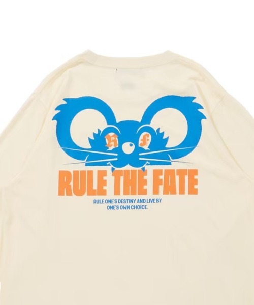 RULE THE FATE(ルールザフェイト)の「RTF MOUSE LONG SLEEVE TEE/マウスロングスリーブTシャツ(Tシャツ/カットソー・メンズ・ブラック/ベージュ・2/1/0)」の6枚目の写真