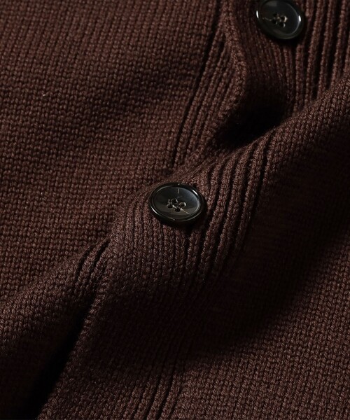 BEAMS F（ビームスエフ）の「【別注】BAFY / ウール スタンドカラー カーディガン（ニット/セーター・メンズ・ブラック/ブラウン・46/48/50/44）」の19枚目の写真