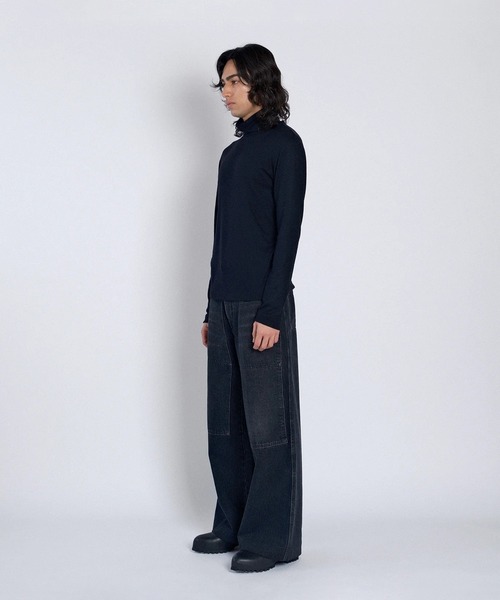 TANAKA（タナカ）の「WORK JEAN TROUSERS（デニムパンツ・メンズ・ブラック・28/29/30）」の6枚目の写真