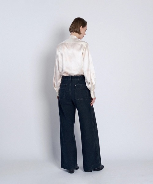 パンツ TANAKA WORK JEAN TROUSERS WORK JEAN TROUSERS WHITE（デニムパンツ）｜TANAKA（タナカ）の