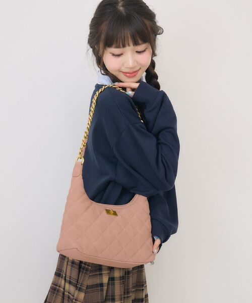 ems excite(エムズエキサイト)の「キルティングバッグ(ショルダーバッグ・レディース・ピンク/ブラウン/ブラック・ONE SIZE)」の13枚目の写真