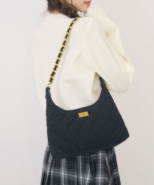 ems excite(エムズエキサイト)の「キルティングバッグ(ショルダーバッグ・レディース・ピンク/ブラウン/ブラック・ONE SIZE)」の19枚目の写真