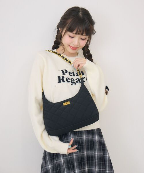 ems excite(エムズエキサイト)の「キルティングバッグ(ショルダーバッグ・レディース・ピンク/ブラウン/ブラック・ONE SIZE)」の20枚目の写真