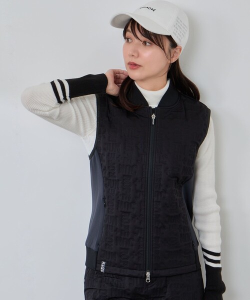 JUN&ROPE'(ジュンアンドロペ)の「ピンソニック中綿ベスト/防風・撥水//Oggi掲載(ブルゾン・レディース・ベージュ/ホワイト/ブラック・L/S/M)」の3枚目の写真