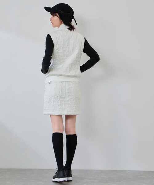 JUN&ROPE'(ジュンアンドロペ)の「ピンソニック中綿ベスト/防風・撥水//Oggi掲載(ブルゾン・レディース・ベージュ/ホワイト/ブラック・L/S/M)」の6枚目の写真