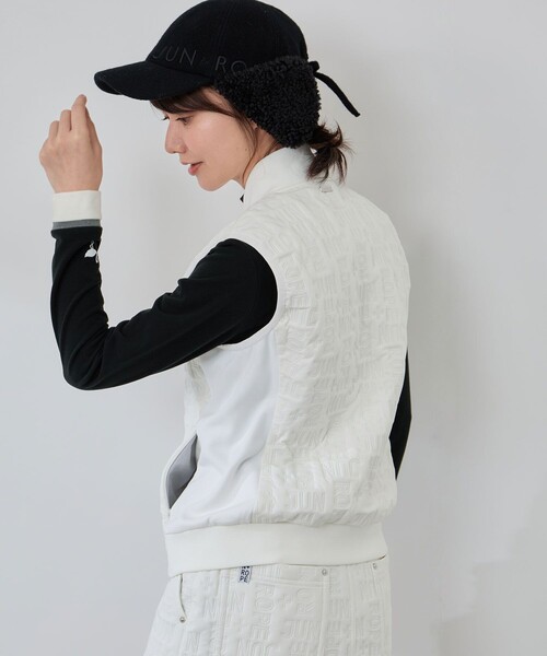 JUN&ROPE'(ジュンアンドロペ)の「ピンソニック中綿ベスト/防風・撥水//Oggi掲載(ブルゾン・レディース・ベージュ/ホワイト/ブラック・L/S/M)」の8枚目の写真