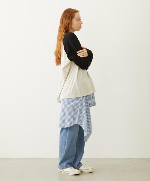 MILKFED.（ミルクフェド）の「CHECKERED WESTERN SHIRT（シャツ/ブラウス・レディース・ライトブルー/ブラック/レッド・ONE SIZE）」の20枚目の写真