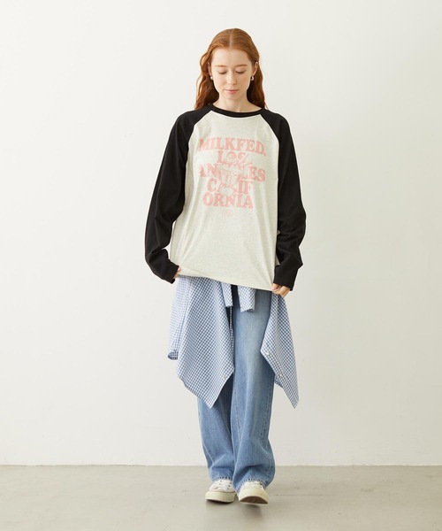 MILKFED.（ミルクフェド）の「CHECKERED WESTERN SHIRT（シャツ/ブラウス・レディース・ライトブルー/ブラック/レッド・ONE SIZE）」の22枚目の写真