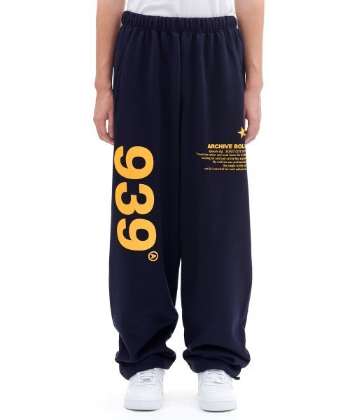 939 LOGO SWEAT PANTS(NAVY)（スウェットパンツ）｜ARCHIVE BOLD