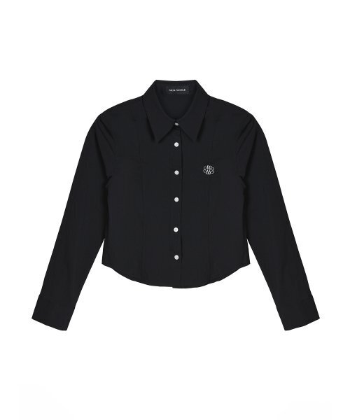 NICK&NICOLE(ニックアンドニコール)の「MINIMAL PINTUCK WRINKLE FREE SHIRT_BLACK(シャツ/ブラウス・レディース・その他・MEDIUM/LARGE)」の5枚目の写真