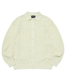 FLORAL CROCHET CARDIGAN (IVORY)