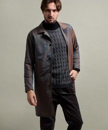 HIDEAWAYS NICOLE（ハイダウェイニコル）の「【HIDEAWAYS BLACK】ベストライナー付きステンカラーコート（ステンカラーコート）」