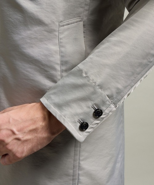 HIDEAWAYS NICOLE（ハイダウェイニコル）の「【HIDEAWAYS BLACK】ベストライナー付きステンカラーコート（ステンカラーコート・メンズ・ブラック/ライトベージュ/カーキブラウン・MEDIUM/LARGE/X-LARGE）」の13枚目の写真