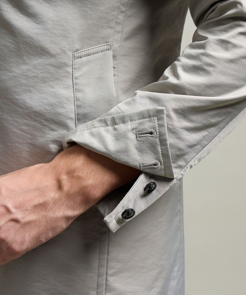 HIDEAWAYS NICOLE（ハイダウェイニコル）の「【HIDEAWAYS BLACK】ベストライナー付きステンカラーコート（ステンカラーコート・メンズ・ブラック/ライトベージュ/カーキブラウン・MEDIUM/LARGE/X-LARGE）」の14枚目の写真