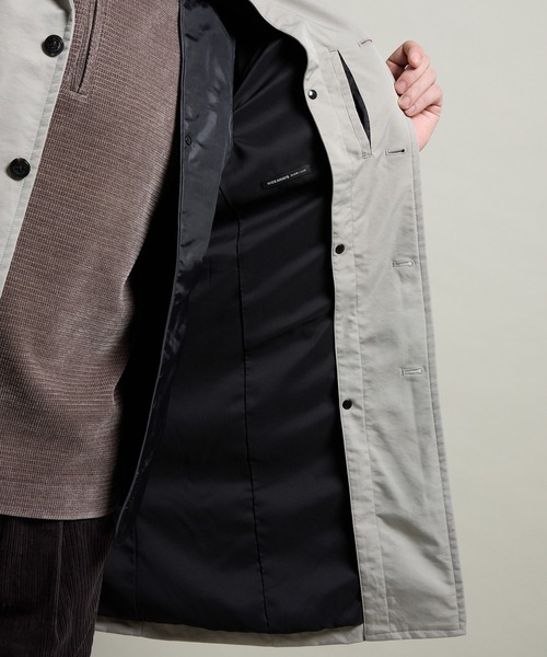 セール】【HIDEAWAYS BLACK】ベストライナー付きステンカラーコート