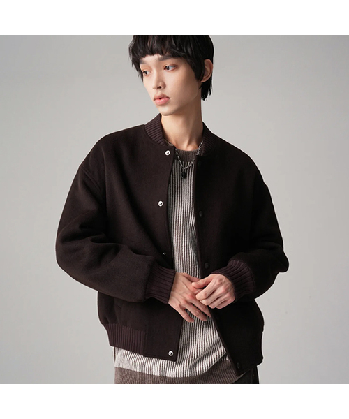 AVANDRESS(アバンドレス )の「Aube Wool Handmade Blouson BROWN(ブルゾン・メンズ・ブラウン・MEDIUM/LARGE)」の1枚目の写真
