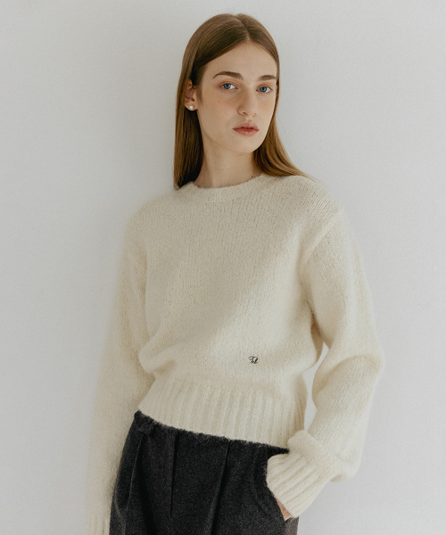 TTUDEMENT（トュードメント）の「ALPACA ROUND PULLOVER IVORY（ニット/セーター・レディース・その他・FREE）」の2枚目の写真