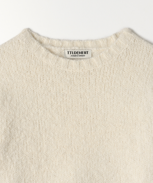 TTUDEMENT（トュードメント）の「ALPACA ROUND PULLOVER IVORY（ニット/セーター・レディース・その他・FREE）」の5枚目の写真