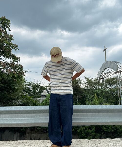 MUSINSA STANDARD（ムシンサスタンダード）の「マルチストライプリラックスティーシャツ3 [エクリュ]（Tシャツ/カットソー・メンズ・その他・XX-LARGE/XXX-LARGE/SMALL/MEDIUM/LARGE/X-LARGE）」の4枚目の写真